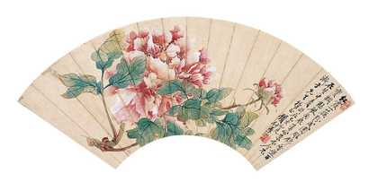顾仲华 花卉 镜心